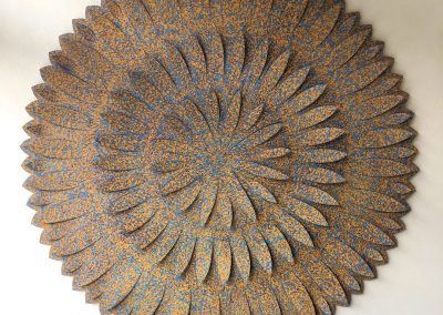 Mandala de papelão reciclado